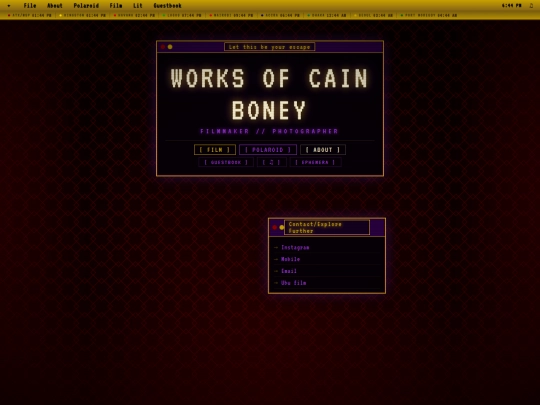 index screenshot