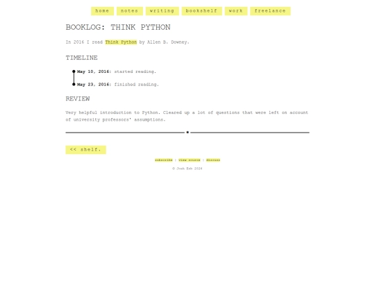 shelf/allen-b-downey/think-python screenshot