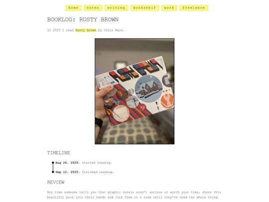 shelf/chris-ware/rusty-brown screenshot