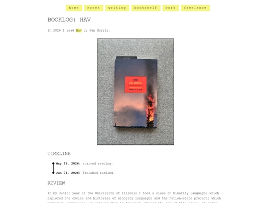 shelf/jan-morris/hav screenshot