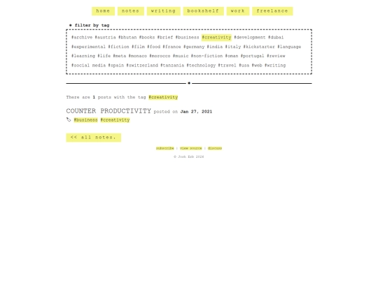 tags/creativity screenshot