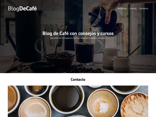 Pagina_cafe/contacto screenshot