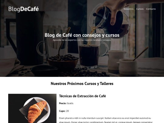 Pagina_cafe/cursos screenshot