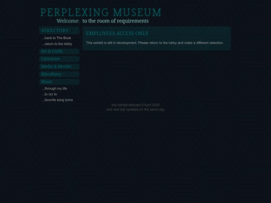 museum/music/throughmylife screenshot