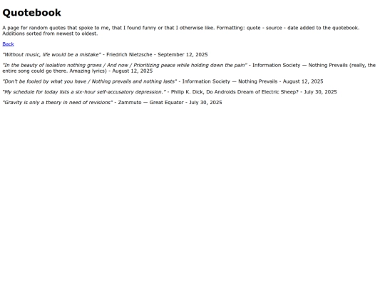 quotebook screenshot