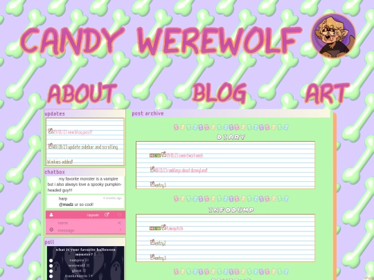 blog screenshot