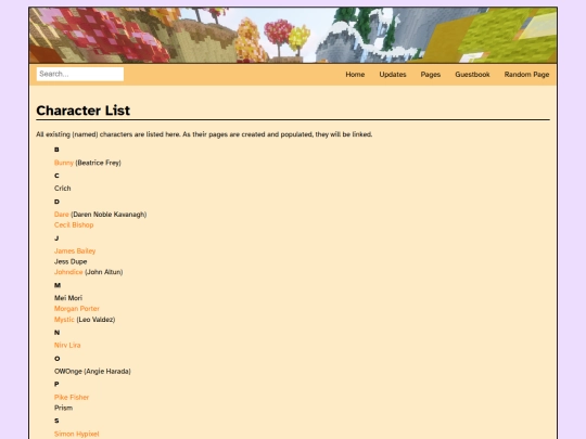 characters screenshot