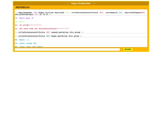 pesterlog screenshot