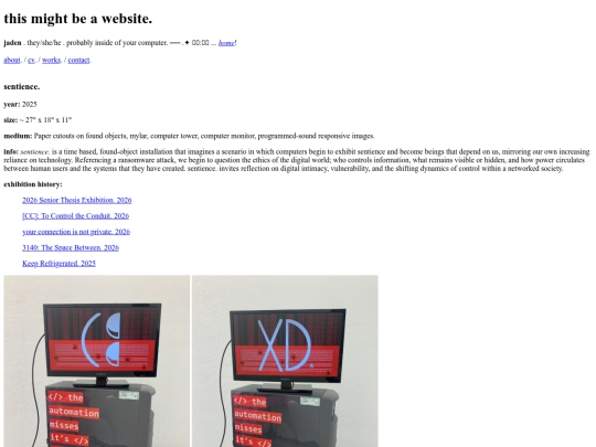 works/sentience screenshot