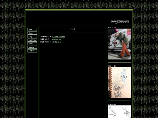 blog screenshot