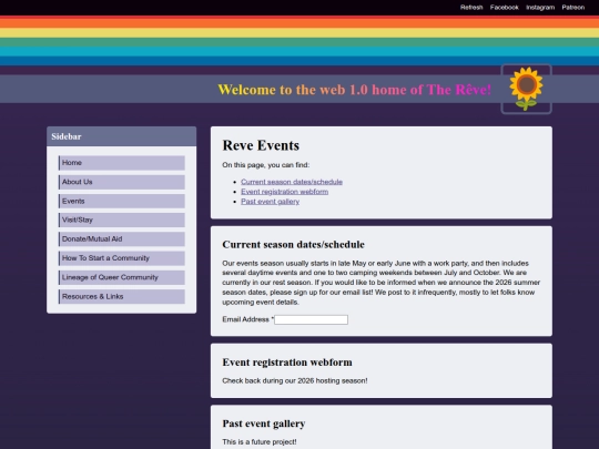 events screenshot
