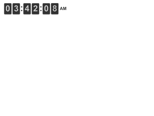 flipclock/examples/twelve-hour-clock screenshot