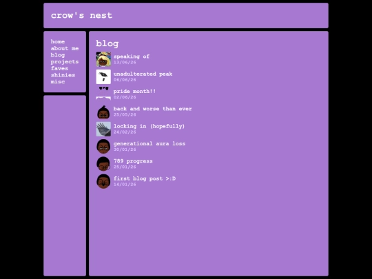blog screenshot