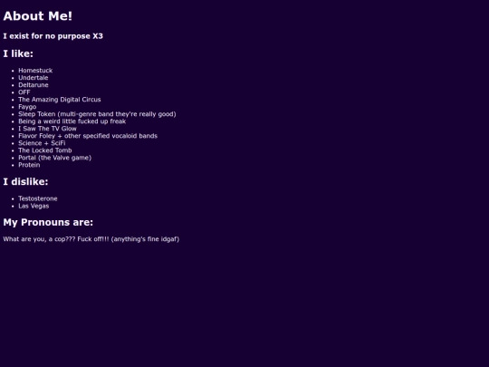 Aboutme screenshot