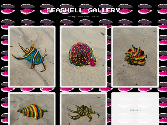 seashells screenshot