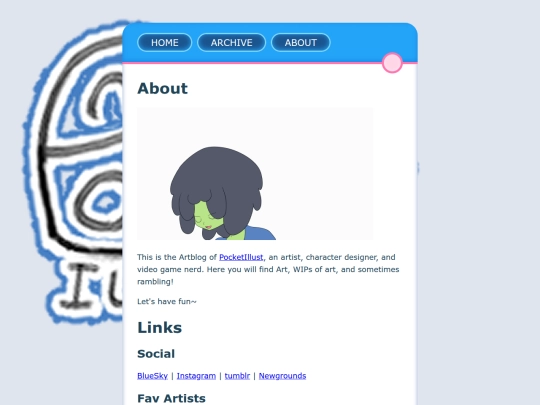 blog/about screenshot