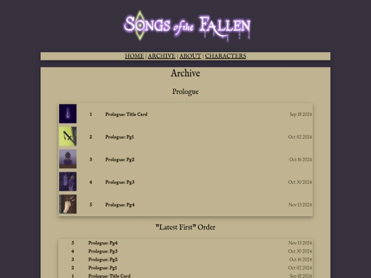 archive screenshot