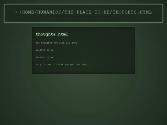 posts/thoughts screenshot