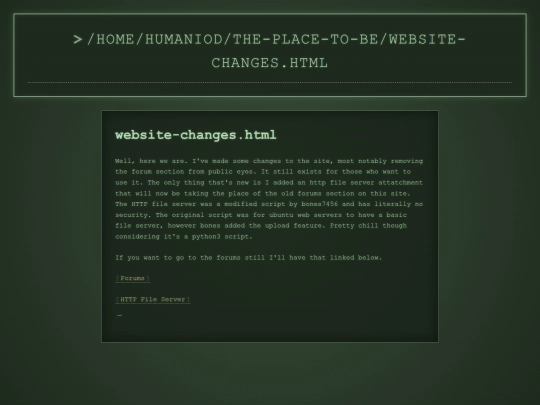 posts/website-changes screenshot
