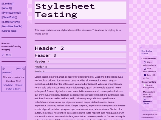 experiments/css_testing screenshot