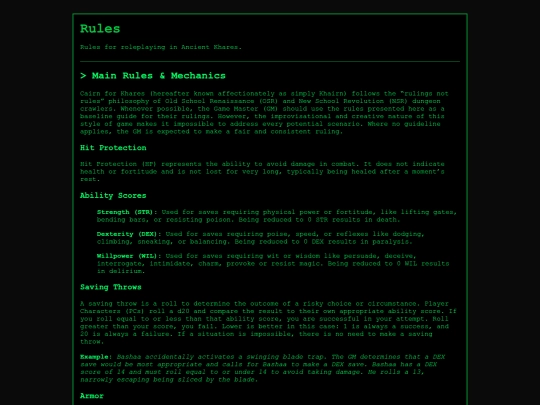 MainRules screenshot
