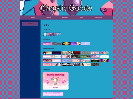 links screenshot