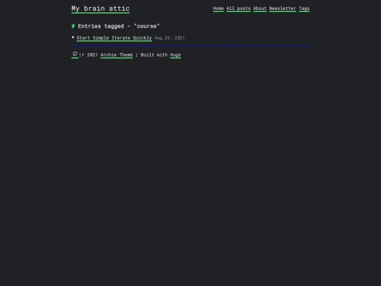 tags/course screenshot