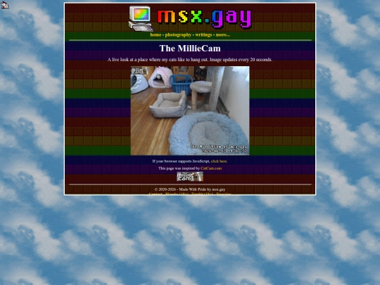 millie-cam/noscript screenshot