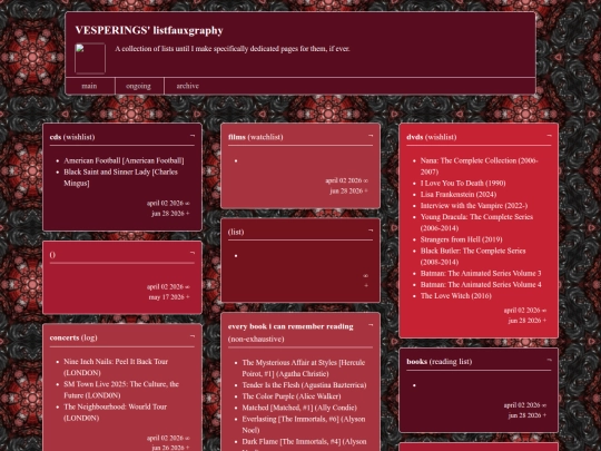lists screenshot