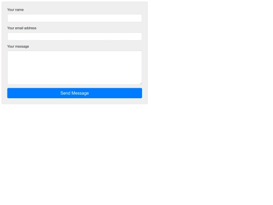 contactform screenshot