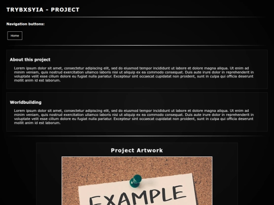 project-template screenshot