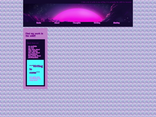 writing screenshot