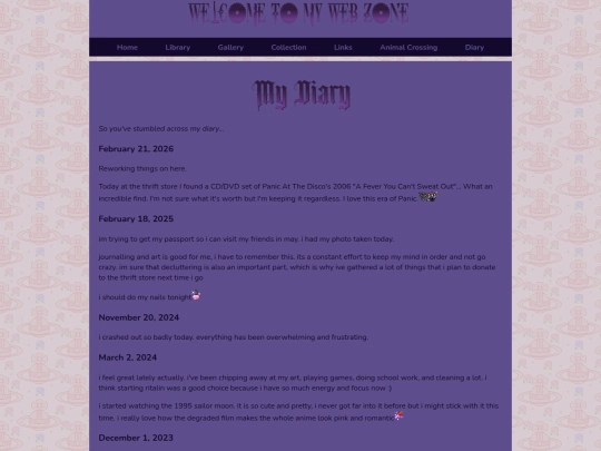 diary screenshot