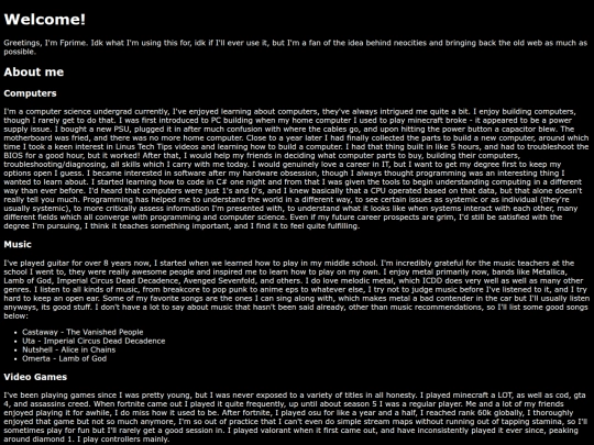index screenshot
