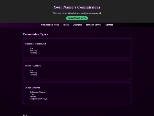 index screenshot