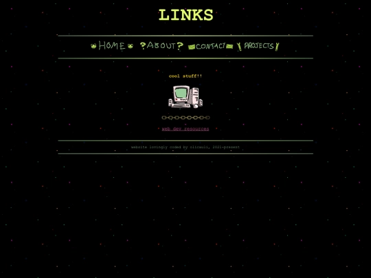 projects/links screenshot