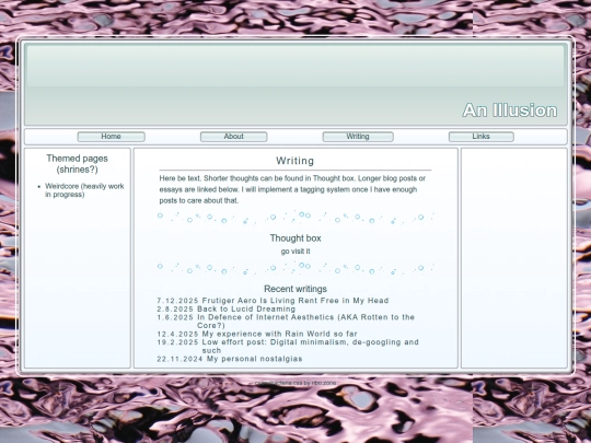 writings screenshot