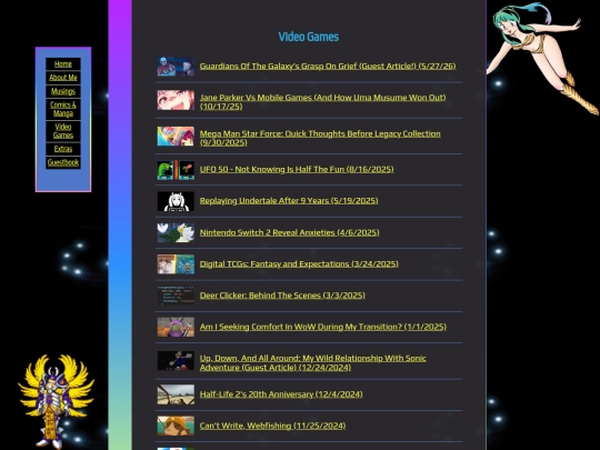 games/gamesmenu screenshot