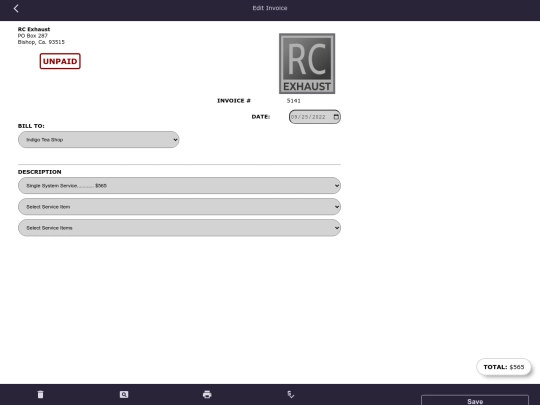 fakeData/invoices/indigoTeaInvoice screenshot