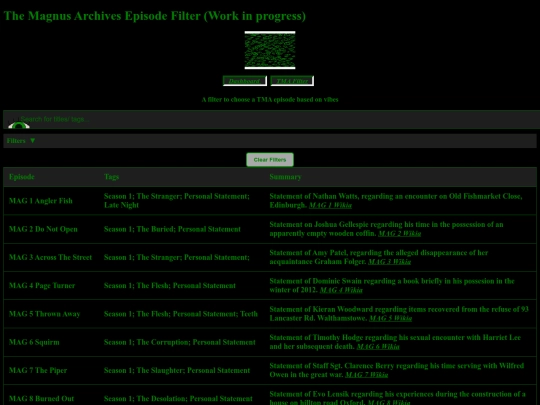 TmaFilter screenshot