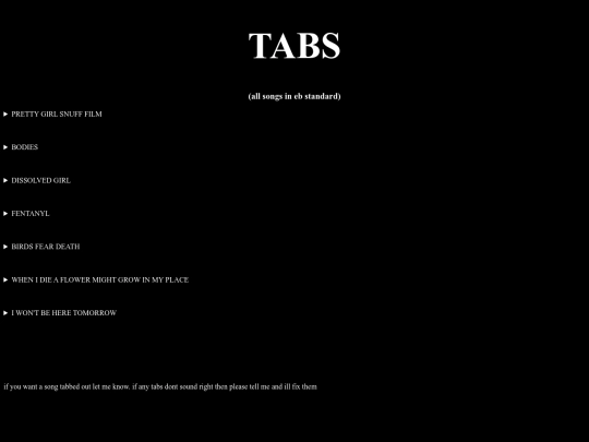 tabs screenshot