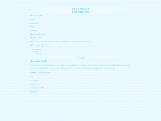 links screenshot