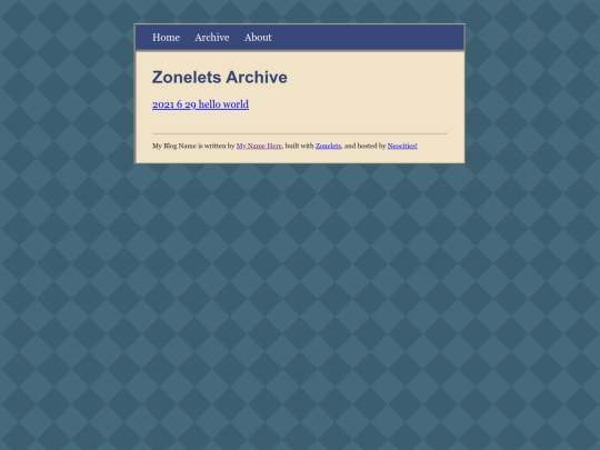 archive screenshot