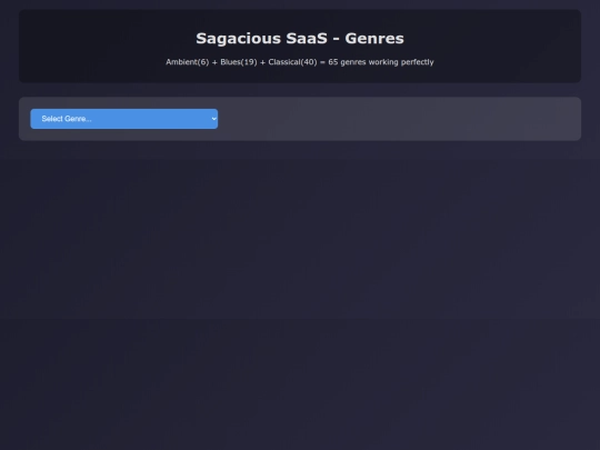 genres screenshot