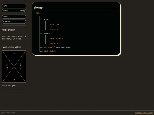 sitemap screenshot
