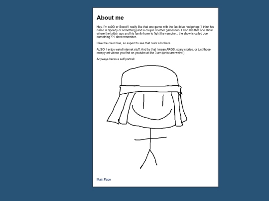 aboutme screenshot
