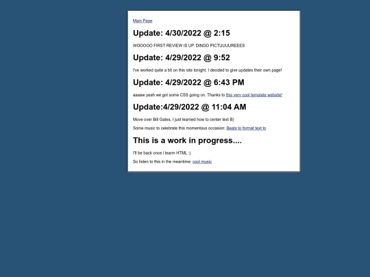 updates screenshot