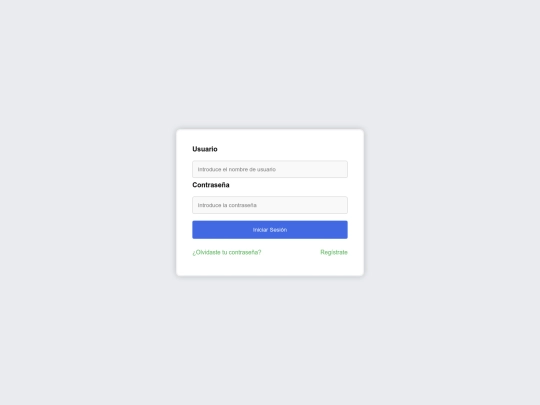 login screenshot