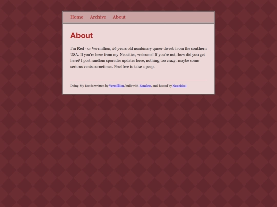 Posts/about screenshot