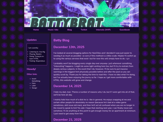 blog screenshot